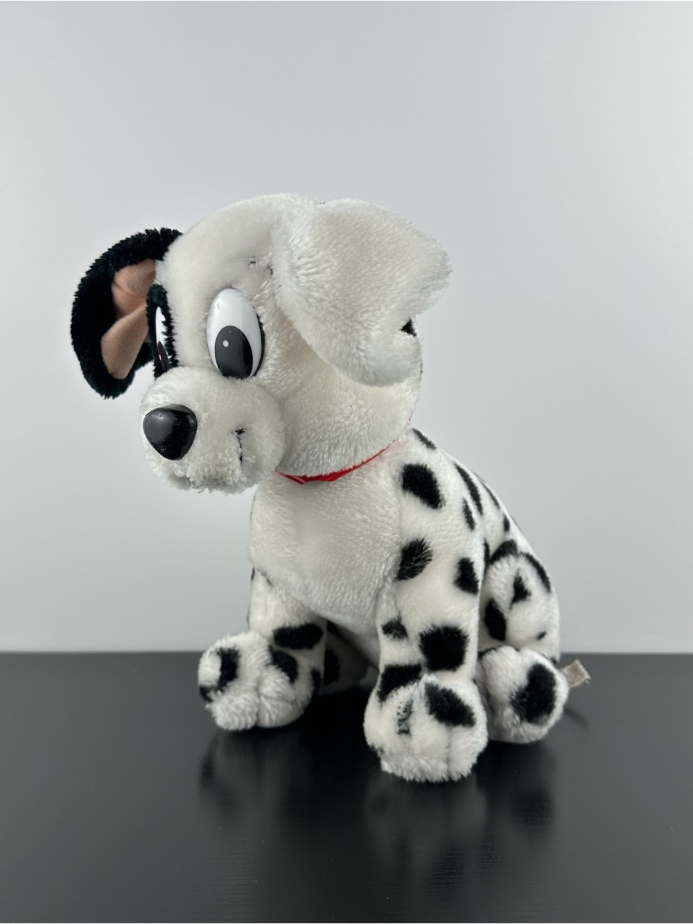 Disney Applause 101 Dalmatians Patch Puppy Dog 9” Dalmatian Red Collar Plush